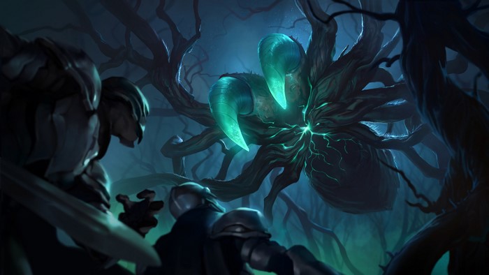 League of Legends: A monstrous creature attacks warriors