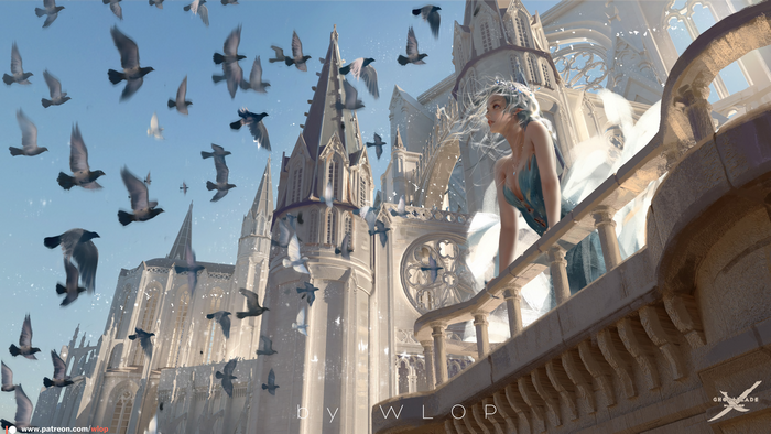 Ghost + Blade Fantasy Balcony Scene