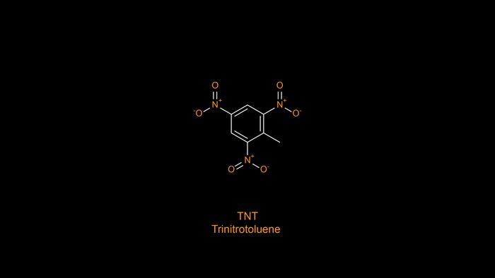 TNT Trinitrotoluene chemical structure