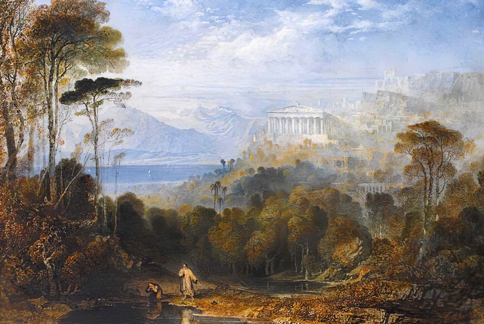 Diogenes Throwing Away His Cup by John Martin