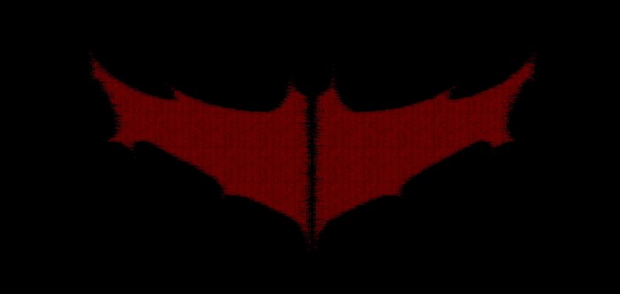 Red Bat Wings Logo from DC Comics