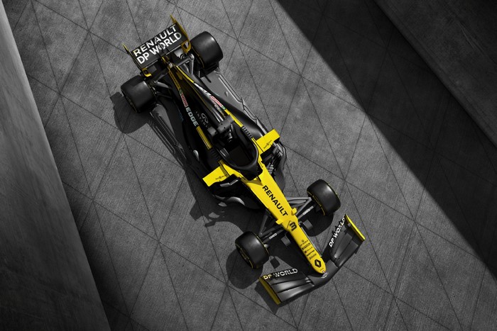 Renault R.S.20 Formula 1 car top view