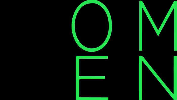 Green OMEN text