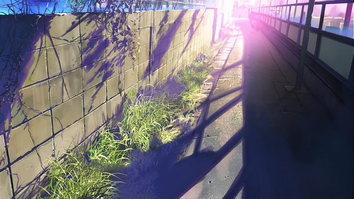 Plants and urban scene from 5 Centimeters Per Second