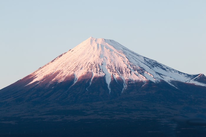 Mount Fuji snowy mountain peak
