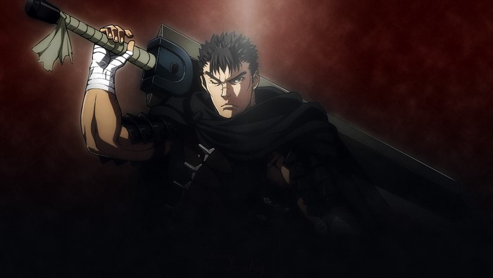 Guts from Berserk holding his sword