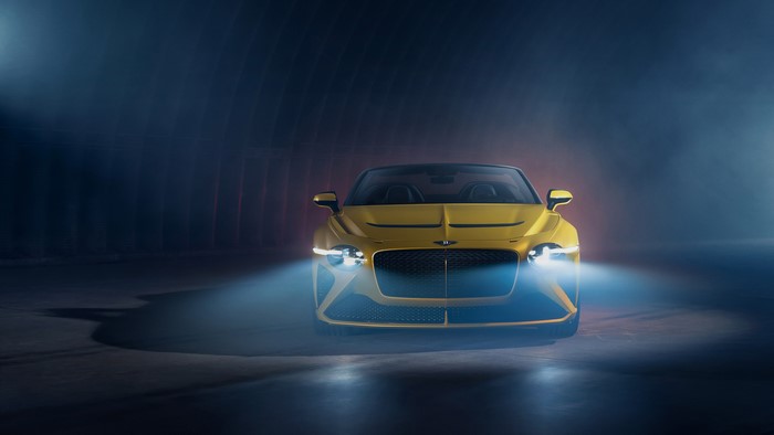 Bentley Mulliner Bacalar Convertible in low light