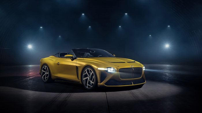 Bentley Mulliner Bacalar Convertible in low light