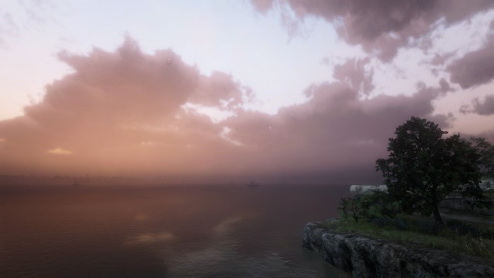 Red Dead Redemption 2 screenshot of a ship at sea