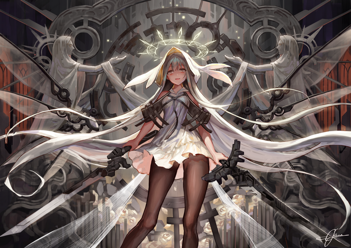 Mai Okuma Fantasy Mecha Girl Illustration