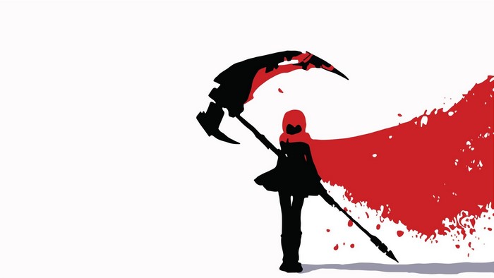 Ruby Rose with Crescent Rose from RWBY