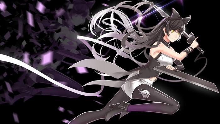 Blake Belladonna from RWBY with sword