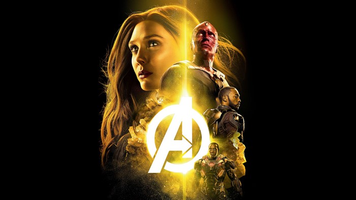 4K Avengers: Infinity War Scarlet Witch, Vision, Falcon, War Machine