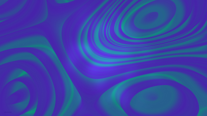 Abstract Blue and Green Swirls 4K