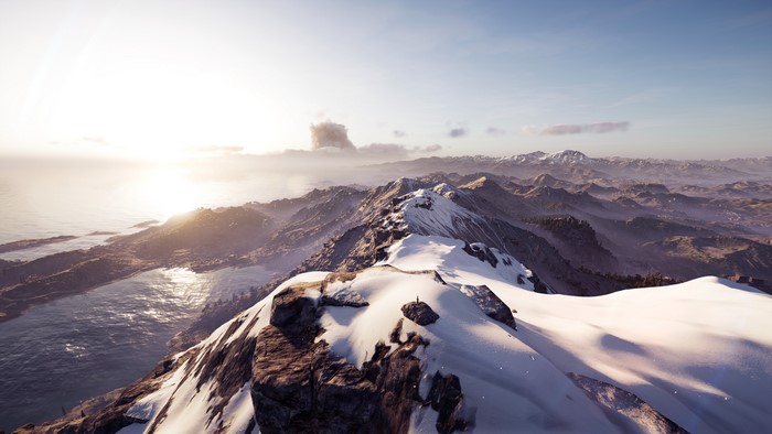 4K Screenshot of Assassin's Creed: Odyssey Mountain Landscape