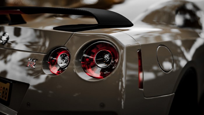 Nissan GT-R rear view