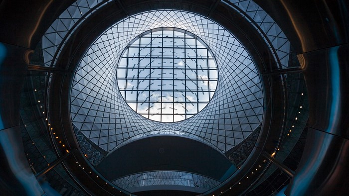 Interior of Oculus station, New York City