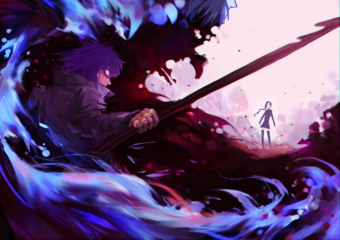 Magane Chikujōin and Yūya Mirokuji from Re:CREATORS