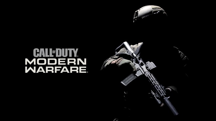 Call of Duty Modern Warfare soldier with assault rifle