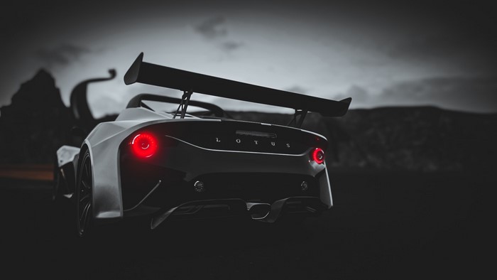Lotus 3-Eleven sports car rear view