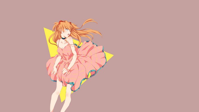 Asuka Langley Soryu from Neon Genesis Evangelion in pink dress