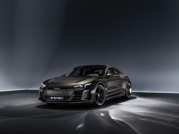 Audi e-tron GT concept car front angle