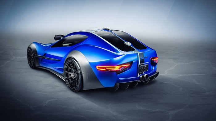 4K Blue Felino CB7R supercar