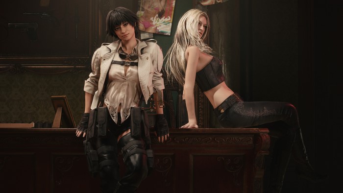 4K Lady and Trish from Devil May Cry 5