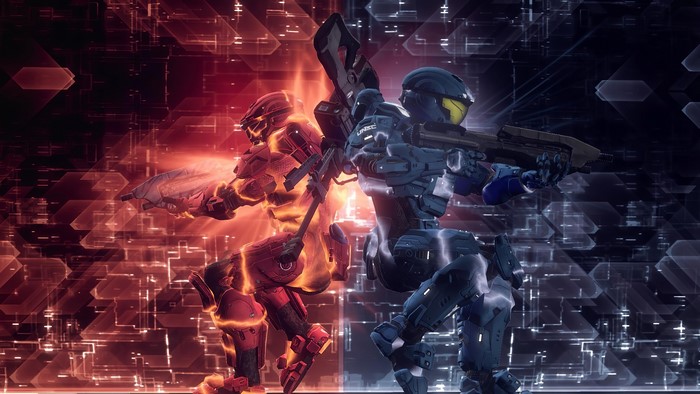 Halo 4 Spartans in futuristic armor