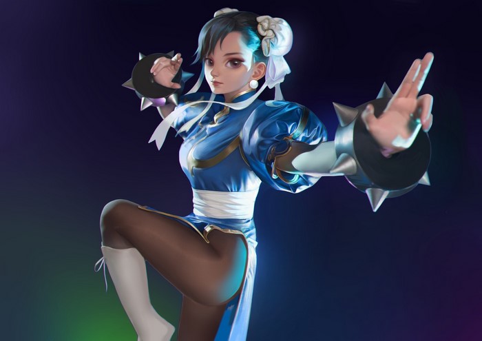 Chun-Li from Street Fighter artwork