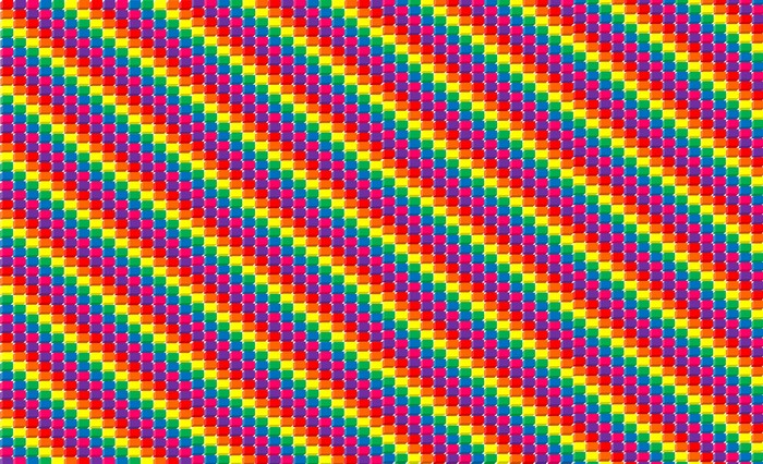 Colorful 3D abstract pattern of cubes
