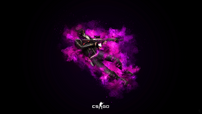 4K Counter-Strike: Global Offensive terrorist with weapon