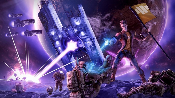 Handsome Jack from Borderlands: The Pre-Sequel with Hyperion forces