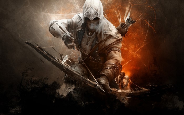 Assassin from Assassin's Creed with bow and arrow