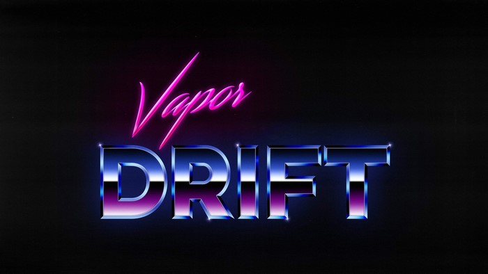 Vapor Drift 1980s Text