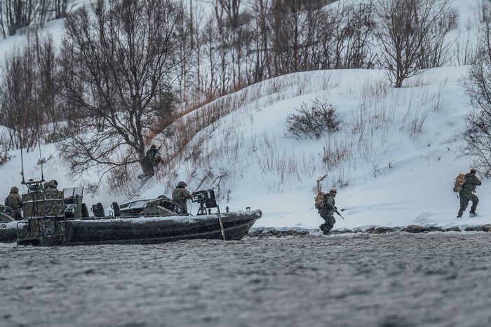 Military training in Norway during winter