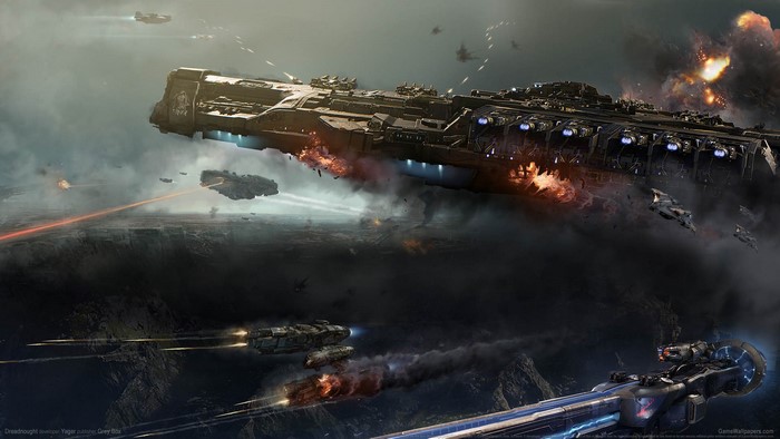 Dreadnought video game science fiction spaceship battle