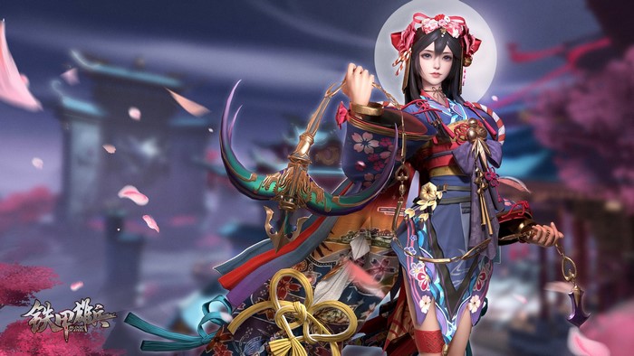 Anime girl in traditional Japanese attire from Blood of Steel