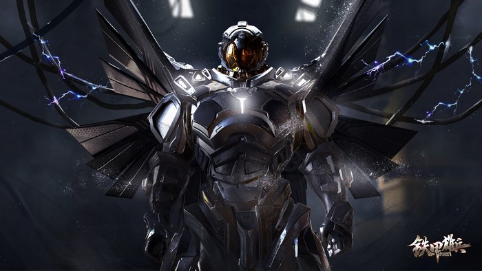 Robot with wings and lightning from Blood of Steel
