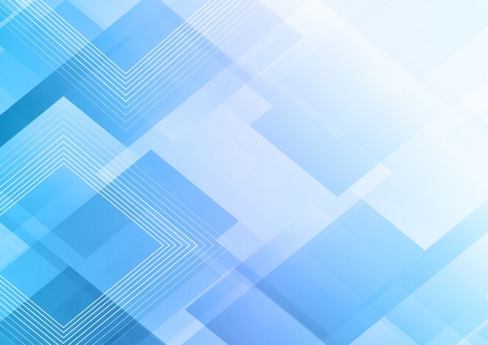 Abstract blue geometric shapes with lines