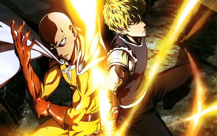 Saitama and Genos from One-Punch Man
