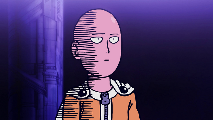 4K One-Punch Man Saitama Close-Up