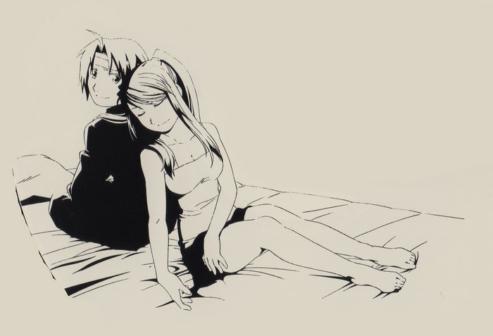 Edward Elric and Winry Rockbell from Fullmetal Alchemist