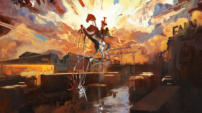 4K concept art for Disco Elysium by Aleksander Rostov