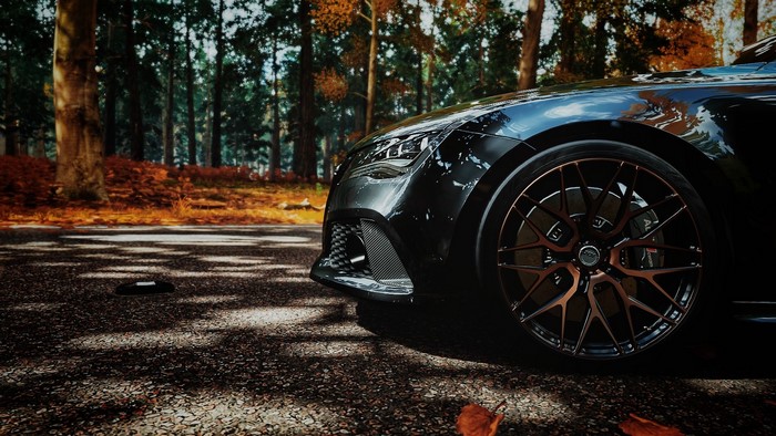 Audi RS7 from Forza Horizon 4 with ADV.1 wheels in fall
