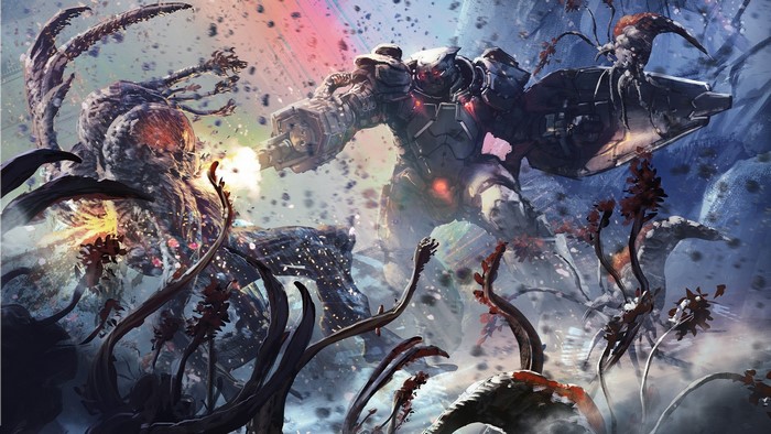 Halo Wars 2 Battle with Flood and Brute