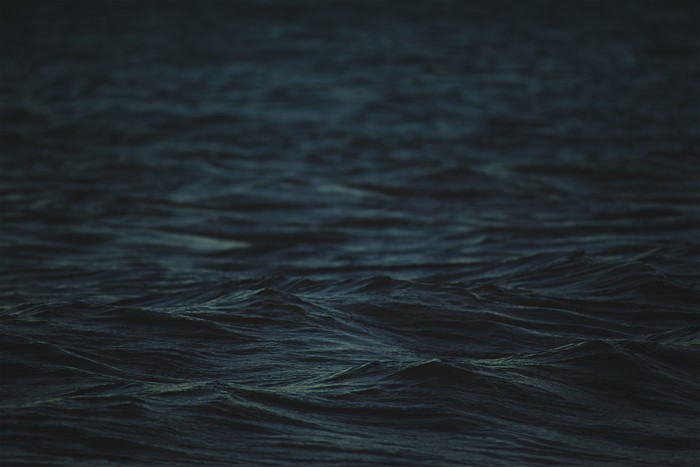 Dark ocean waves