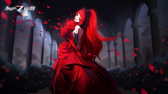 Girl with red hair and dress from Forever 7th Capital
