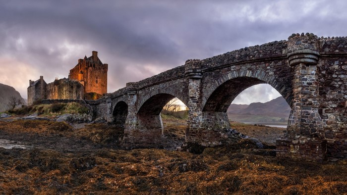 Eilean Donan Castle and Medieval Stone Bridge