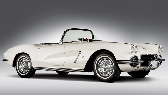 White Chevrolet Corvette C1 Convertible